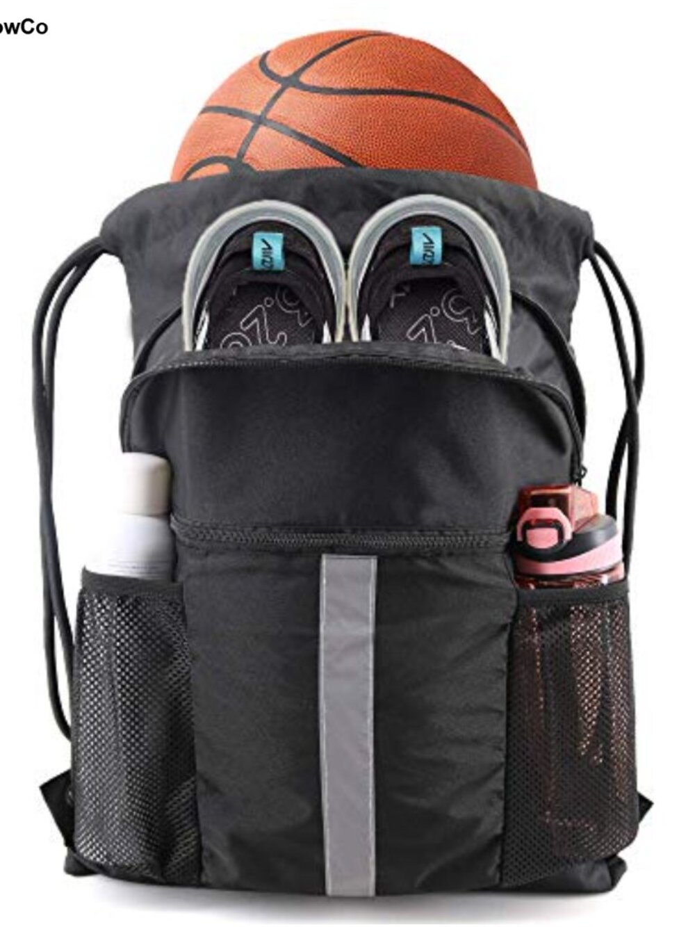 Drawstring Backpack Shoe Compartment X-Large Gym Sport Cinch Bag Oxford